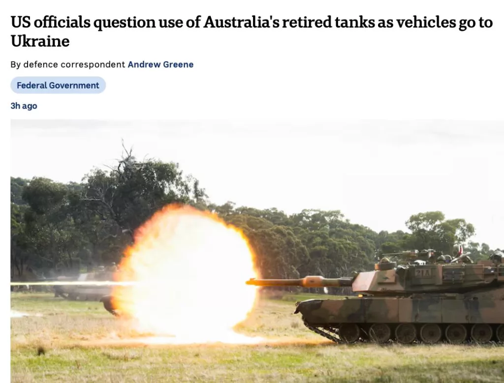 Австралия отправила списанные Abrams на Украину
