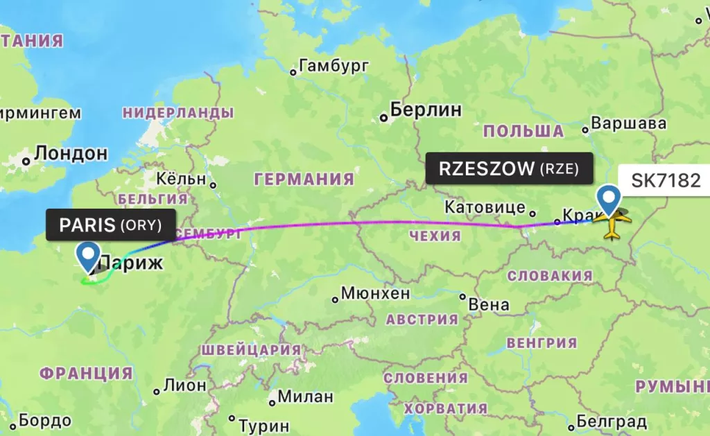 Кого это сегодня вывозили из Жешува в Париж на санитарном самолете?