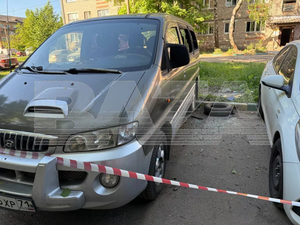 Тот самый беспилотник, врезавшийся в пятиэтажку в Туле