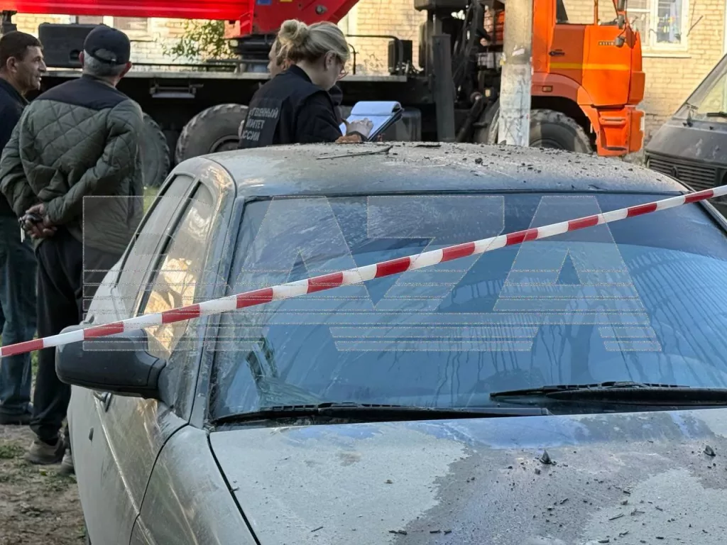 Тот самый беспилотник, врезавшийся в пятиэтажку в Туле