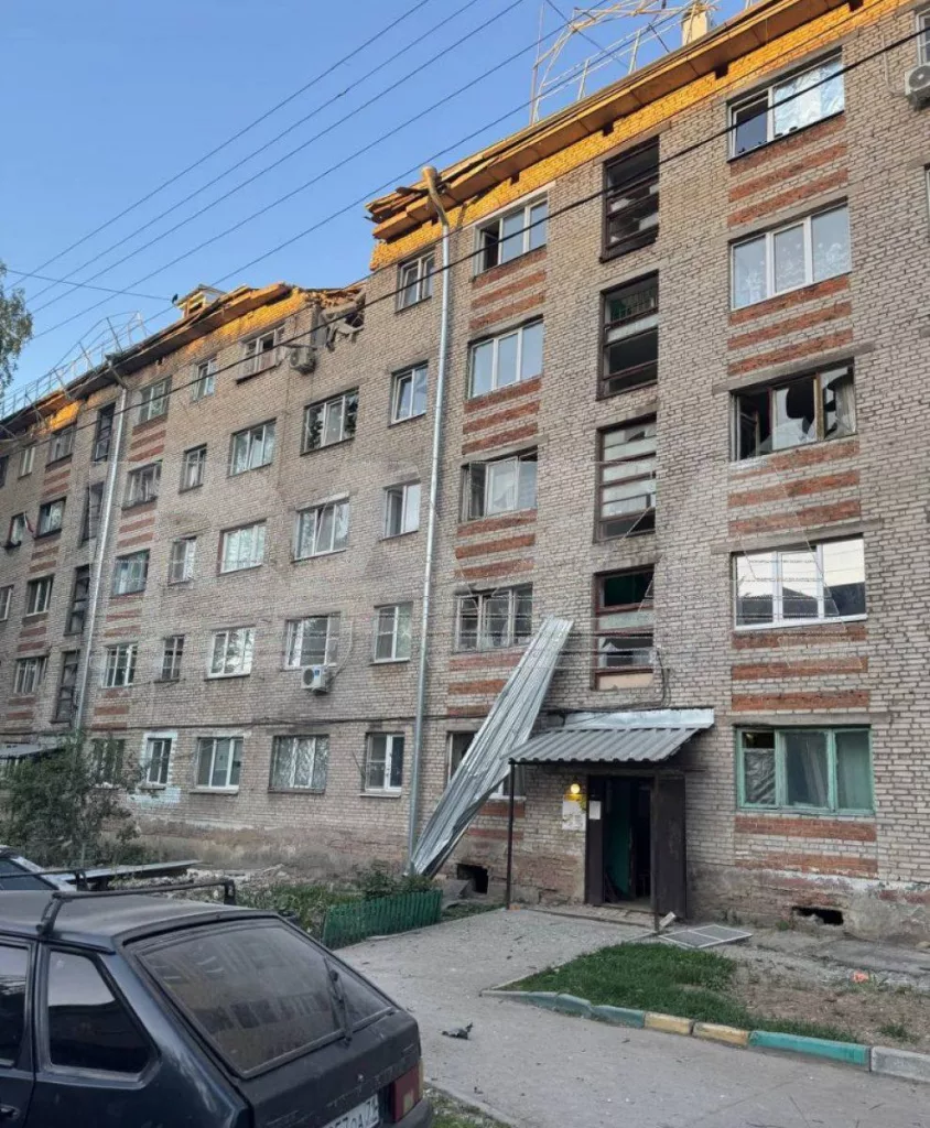Тот самый беспилотник, врезавшийся в пятиэтажку в Туле