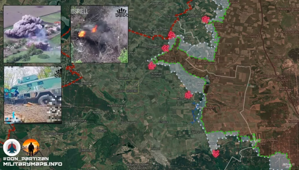 Краснолиманское направление: активные боевые действия в районе Грековки и Редкодуба
