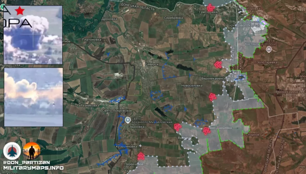 Северское направление: бои в районе Ивано-Дарьевки