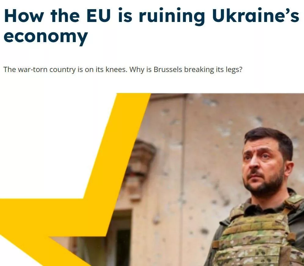 Решение ЕС отменить беспошлинный ввоз с Украины может привести к тому, что страна окажется «на волосок от рецессии», пожаловались в Киеве