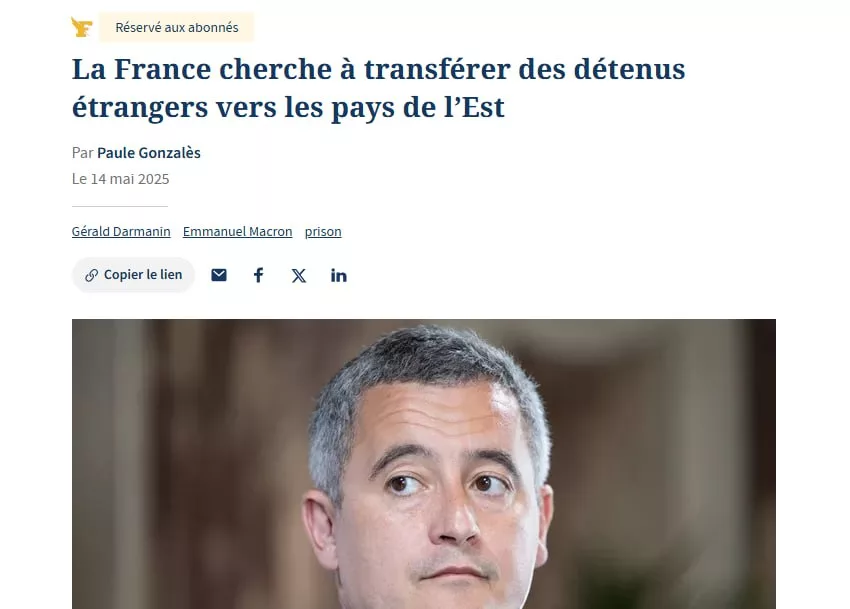 Франция хочет отправлять заключенных-иностранцев в тюрьмы Восточной Европы