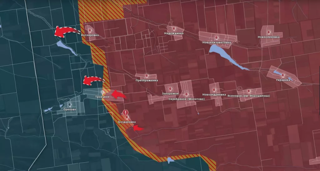 Освобождение Богдановки - Обстановка на Новопавловском направлении по состоянию на 22:00 24 мая 2025 года