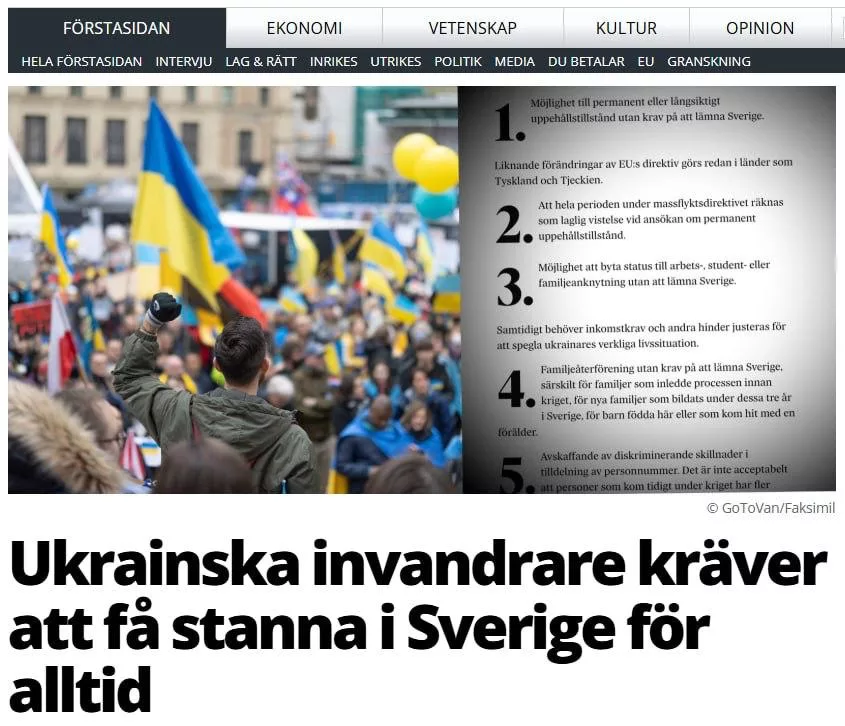 «Мы уже как дома»: украинские беженцы требуют остаться в Швеции навсегда