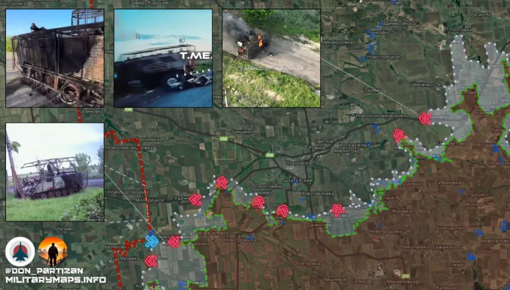 Покровское (Красноармейское) направление: давление на Муравку и бои за Новомихайловку