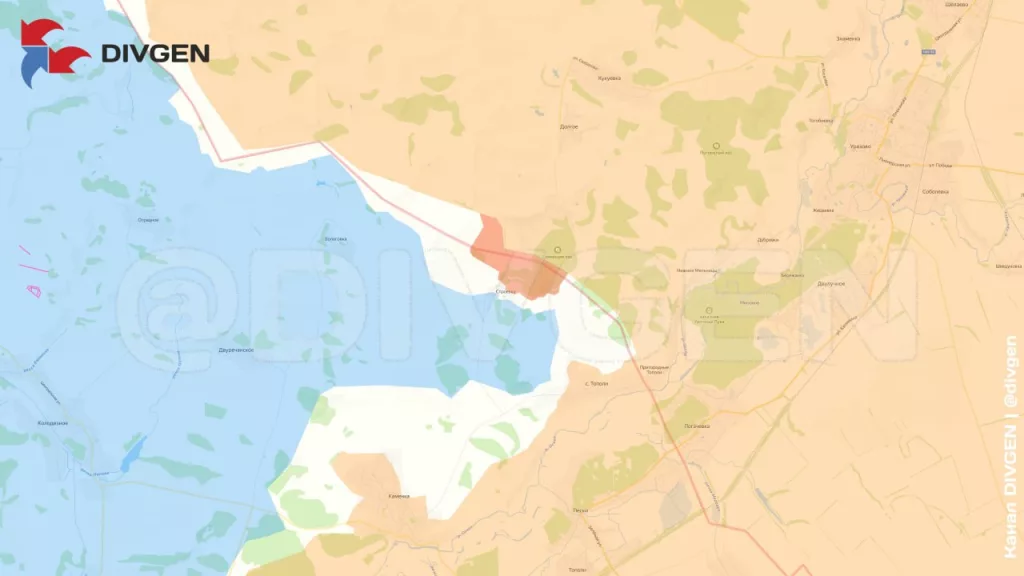 Подразделения ВС РФ пересекли границу с Харьковской областью в районе реки Оскол и зашли в село Строевка на ее правом берегу