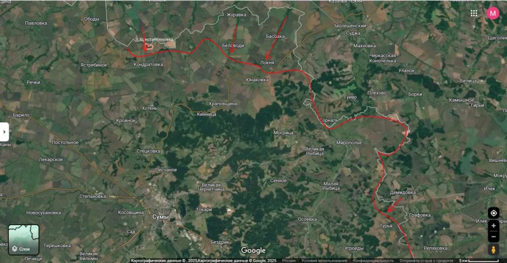 Юрий Подоляка — Сумское направление на 28.05.25: наступление на Сумы - Константиновка