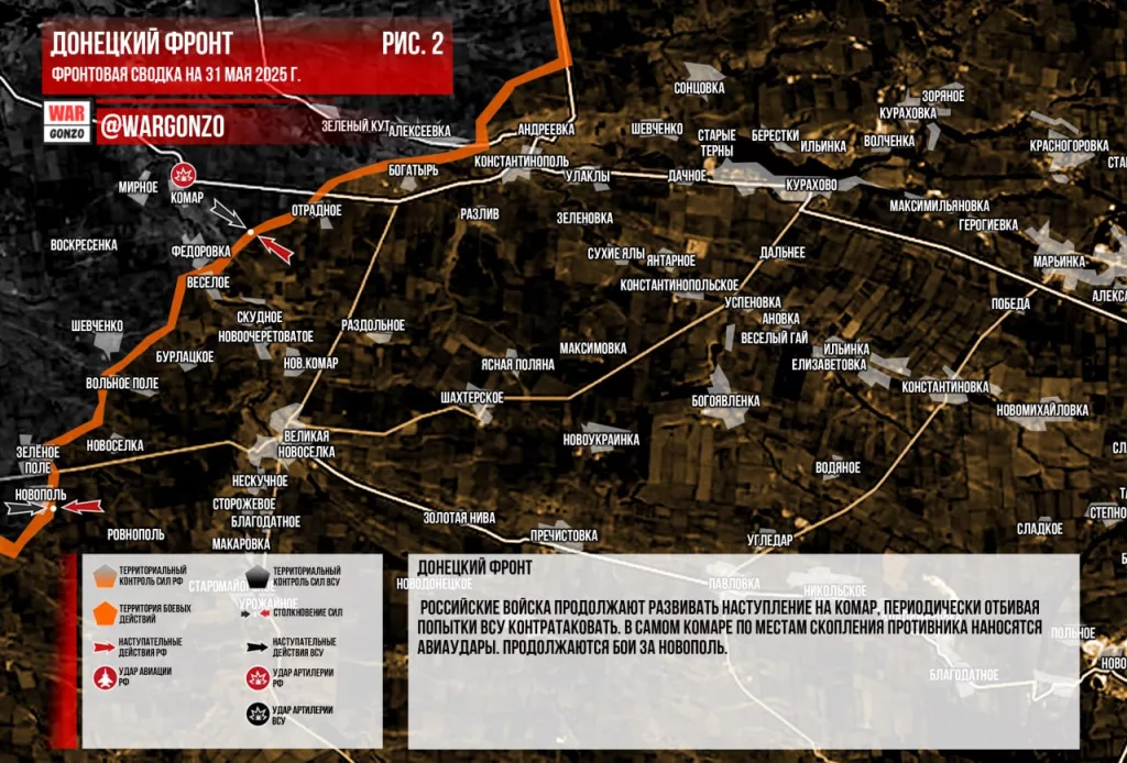 Варгонзо: Фронтовая сводка на утро 31.05.2025