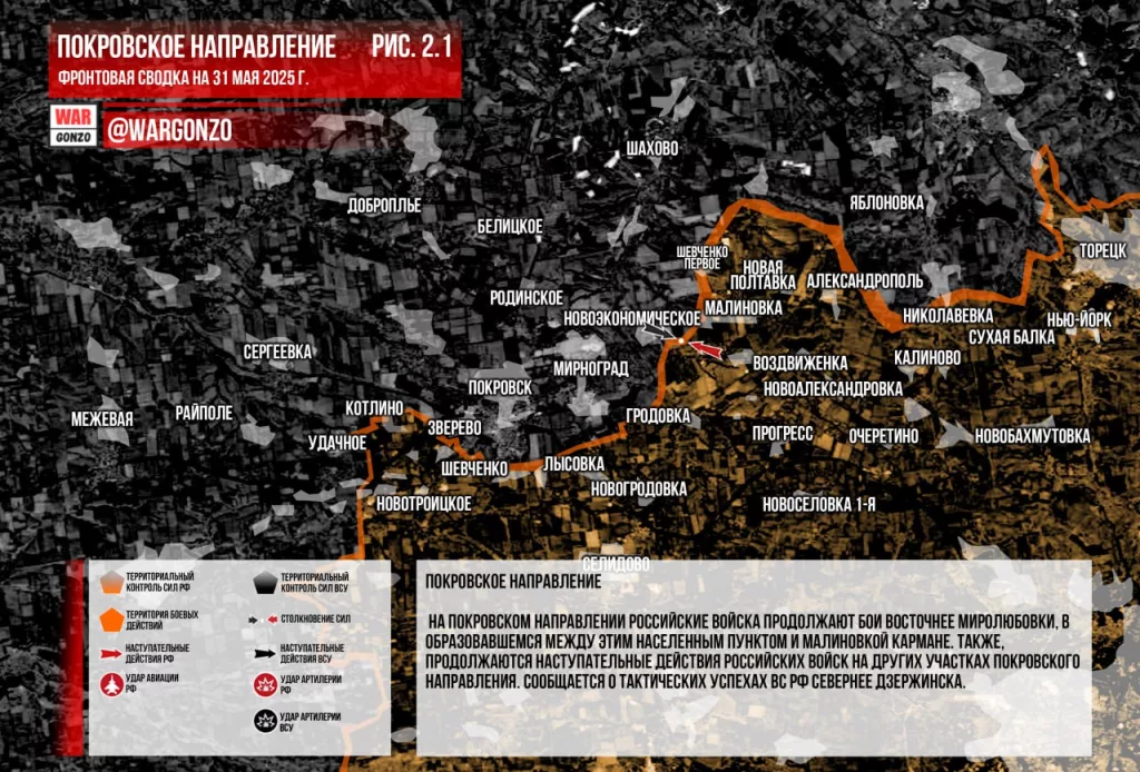 Варгонзо: Фронтовая сводка на утро 31.05.2025