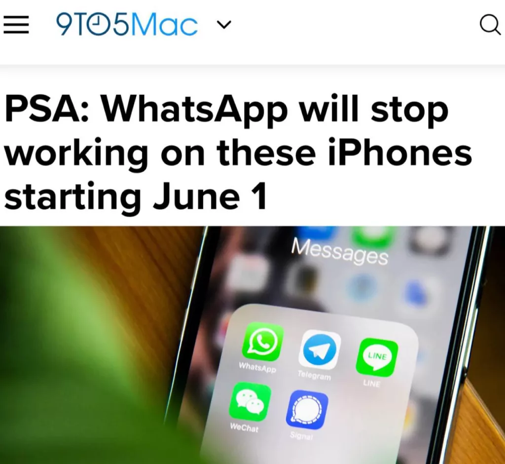 WhatsApp отключится на миллионах iPhone и Android уже завтра
