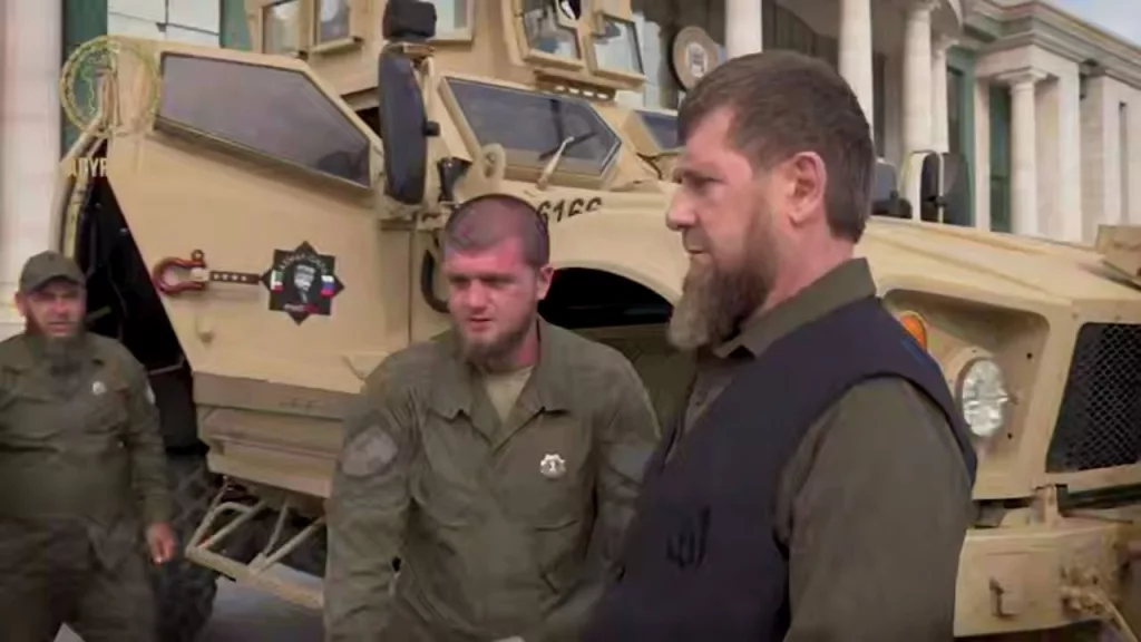 Трофейный американский бронеавтомобиль Oshkosh M-ATV на вооружении Российского университета спецназа имени В.В. Путина