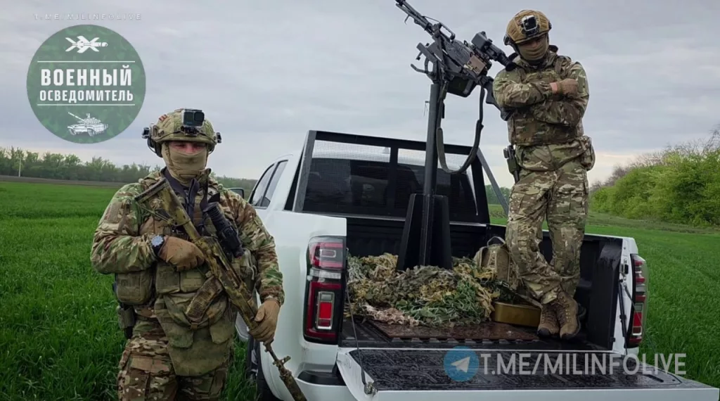 Пулеметы «Печенег» на вооружении бойцов мобильной группы ПВО из состава ОСпН «Кочевник»