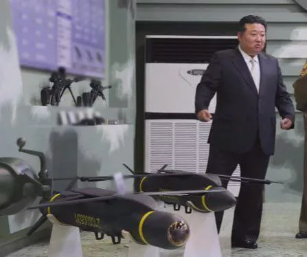 Во время визита Ким Чен Ын в 1-ю Гвардейскую военно-воздушную дивизию были продемонстрированы три образца новых штатных авиационных средств поражения