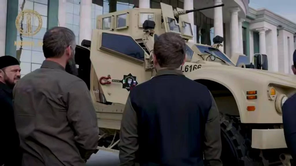 Трофейный американский бронеавтомобиль Oshkosh M-ATV на вооружении Российского университета спецназа имени В.В. Путина