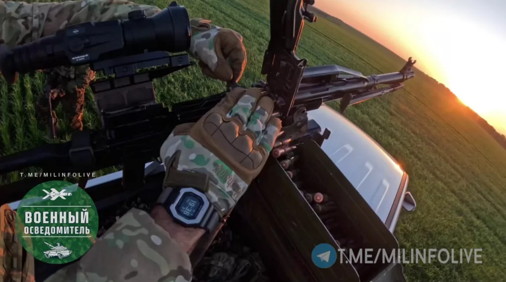 Пулеметы «Печенег» на вооружении бойцов мобильной группы ПВО из состава ОСпН «Кочевник»