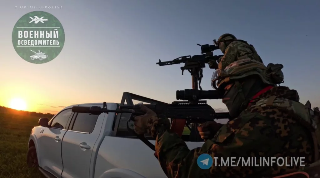 Пулеметы «Печенег» на вооружении бойцов мобильной группы ПВО из состава ОСпН «Кочевник»