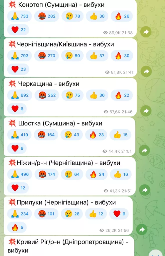 Пачалося. Под сотню ударных дронов в воздушном пространстве Украины. Подлетает еще