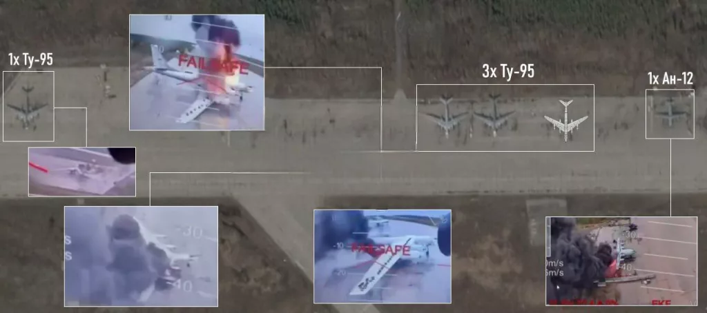 Подсчет потерь "стратегов" по известным кадрам, выполненный противником