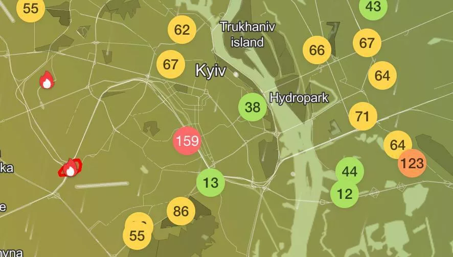 NASA зафиксировала крупные пожары в Киеве после ночного удара ВС РФ