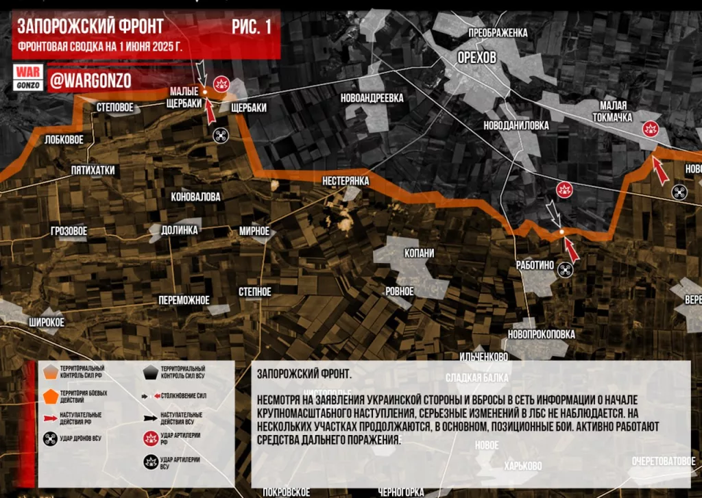 Wargonzo: Фронтовая сводка на утро 01.06.2025