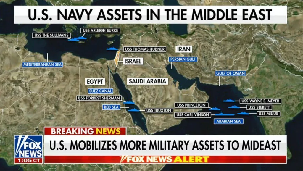 Все военные корабли США покинули военно-морскую базу в Бахрейне. Причал сейчас пуст, флот вышел в Персидский залив