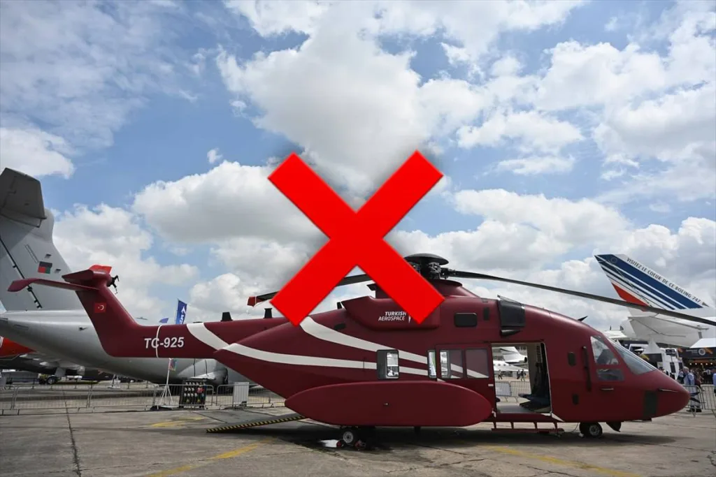 Последний обновленный вариант турецкого вертолета T-925 был официально представлен на Парижском авиасалоне на прошлой неделе после того, как проект T-70 остался «незавершенным»