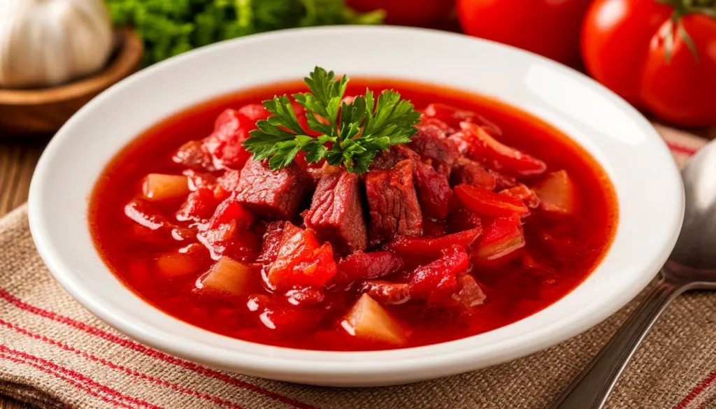 Ресторанный секрет идеального борща: простой ингредиент для яркого цвета