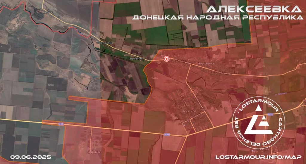 ВС РФ освободили н.п. Алексеевка, ДНР