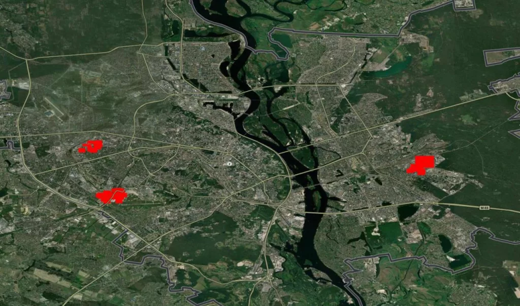 NASA зафиксировала крупные пожары в Киеве после ночного удара ВС РФ