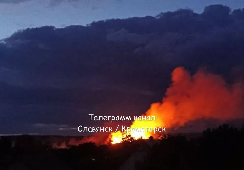Удары по оккупированным укронацистами Краматорску, Славянску и Дружковке