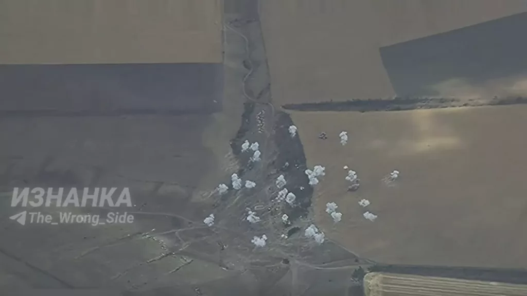 Удар одинокой кассетной ракетой по тренировочному полигону ВСУ возле села Давыдов Брод на границе Херсонской и Николаевской областей