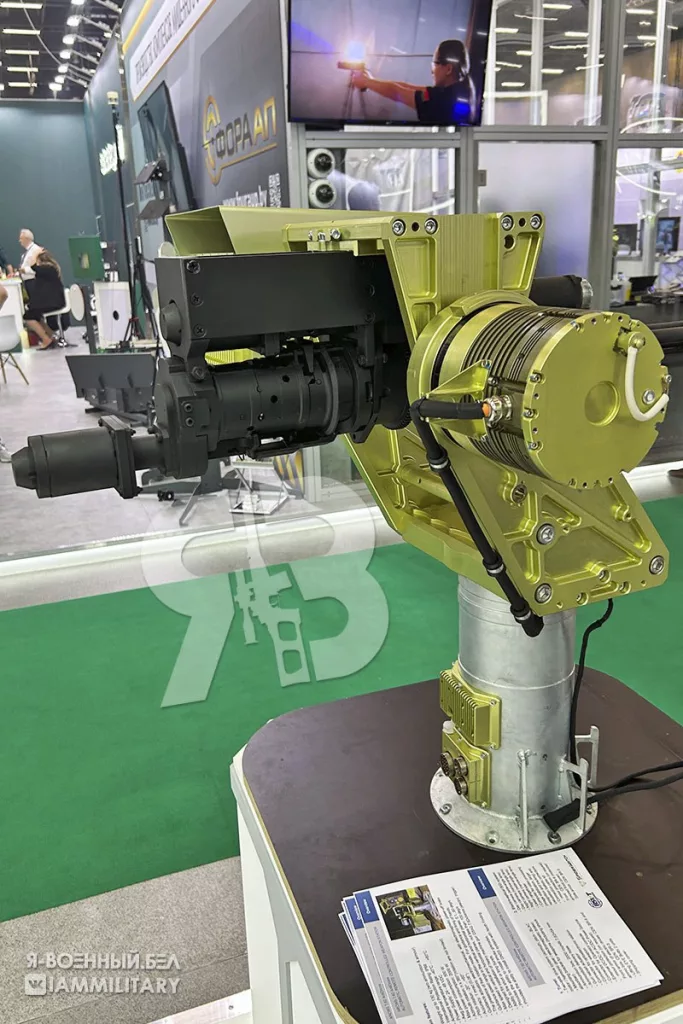 Антидроновый дистанционно управляемый боевой модуль «Бурелом» на базе ГШГ-7,62 на выставке MILEX–2025