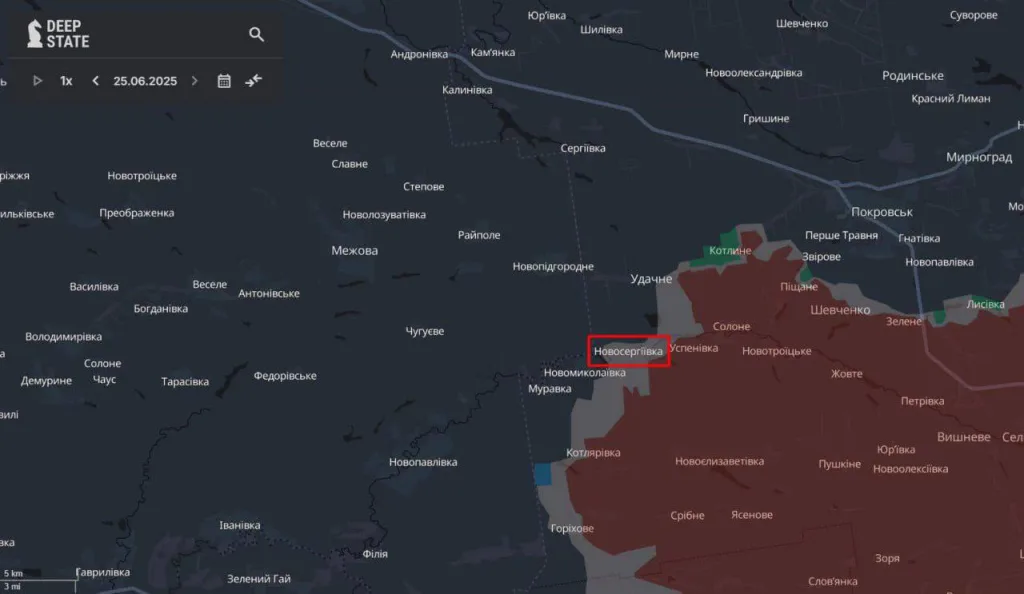 Противник признает продвижение ВС РФ в Днепропетровской области