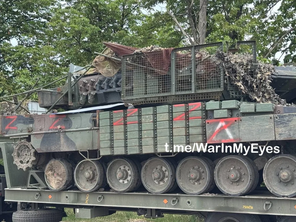Эвакуированные трофейные танки ВСУ с Курской и Сумской области