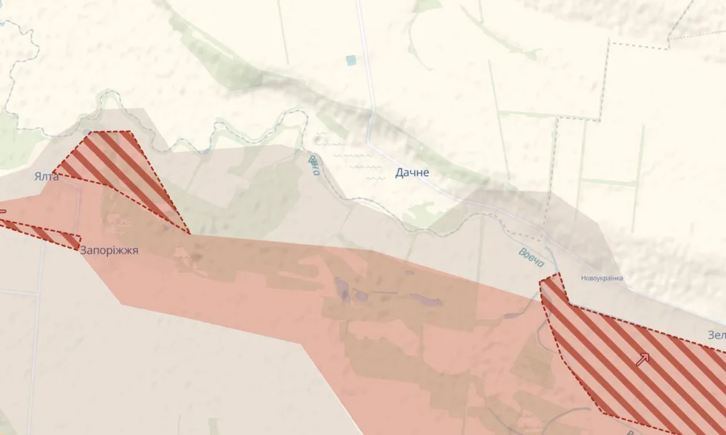 В Днепропетровской области фиксируются ожесточённые бои — СМИ со ссылкой на аналитический проект Deep State
