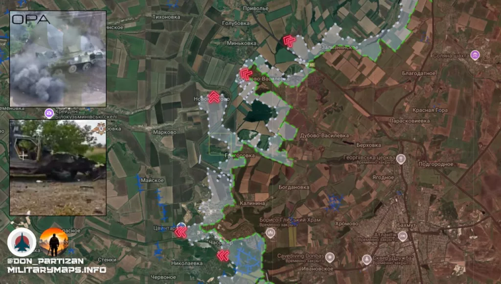 Константиновское направление: продвижение у Яблоновки и Новомарково