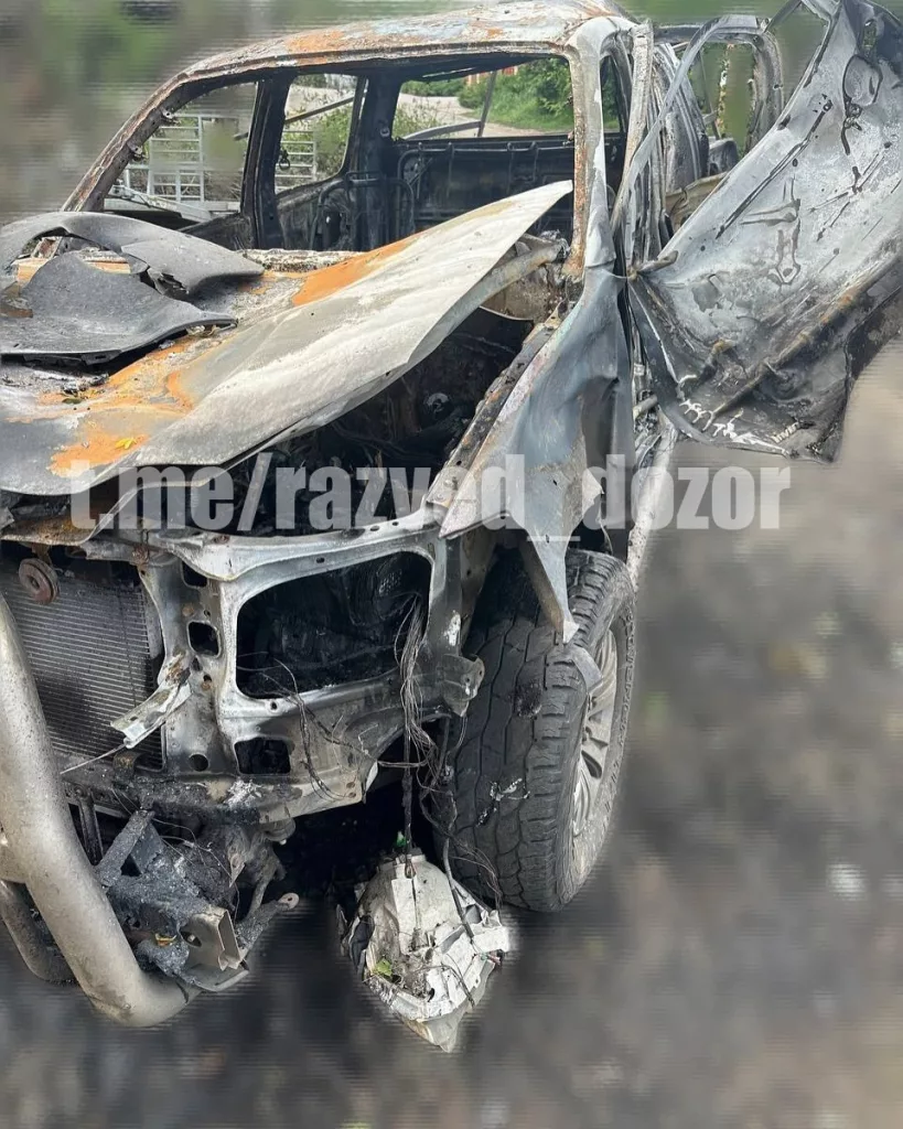 "Герани" разнесли стоянку с транспортом для ВСУ. Кадры со стороны противника