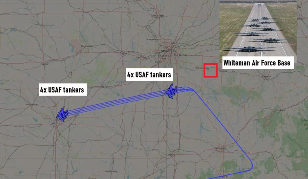 Бомбардировщики ВВС США B-2А, похоже, вылетели с базы в Миссури. Это именно те самолеты, которые нужны для удара по хорошо укрепленному иранскому ядерному объекту Фордо
