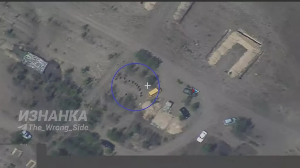 Удар одинокой кассетной ракетой по тренировочному полигону ВСУ возле села Давыдов Брод на границе Херсонской и Николаевской областей