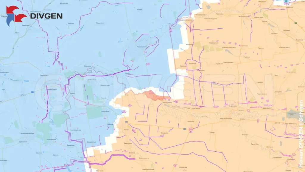 Первый населенный пункт в Днепропетровской области, поселок Дачное, перешел под контроль ВС РФ