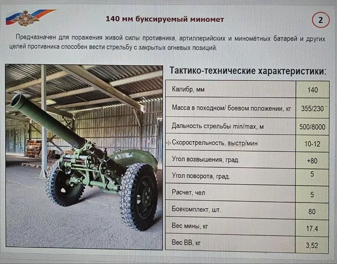 Северокорейские 140-мм буксируемые минометы появились на вооружении ВС РФ, вслед за 60-мм минометами