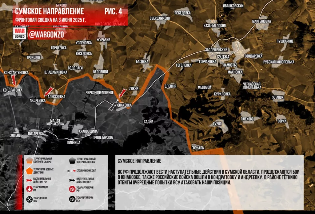 Wargonzo: Фронтовая сводка на утро 03.06.2025