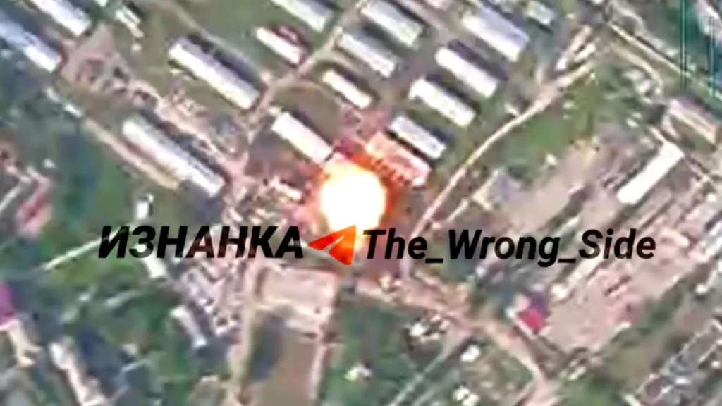 Удар ОТРК "Искандер-М" по пункту расположения и технике 58-й отдельной мотопехотной бригады ВСУ в районе Конотопа Сумской области