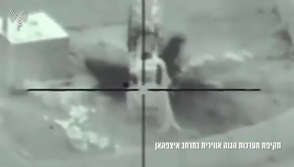 Поражение крылатыми ракетами Delilhah различных иранских радиолокационных станций, ЗРК «Тор-М1» и ангара/склада