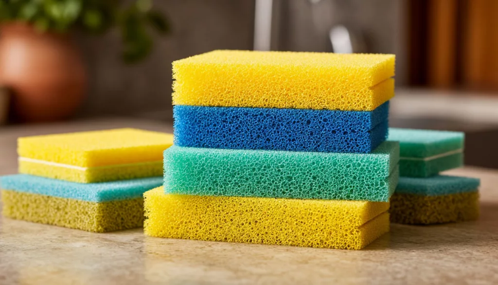 Цвет имеет значение: как выбрать правильную губку для посуды