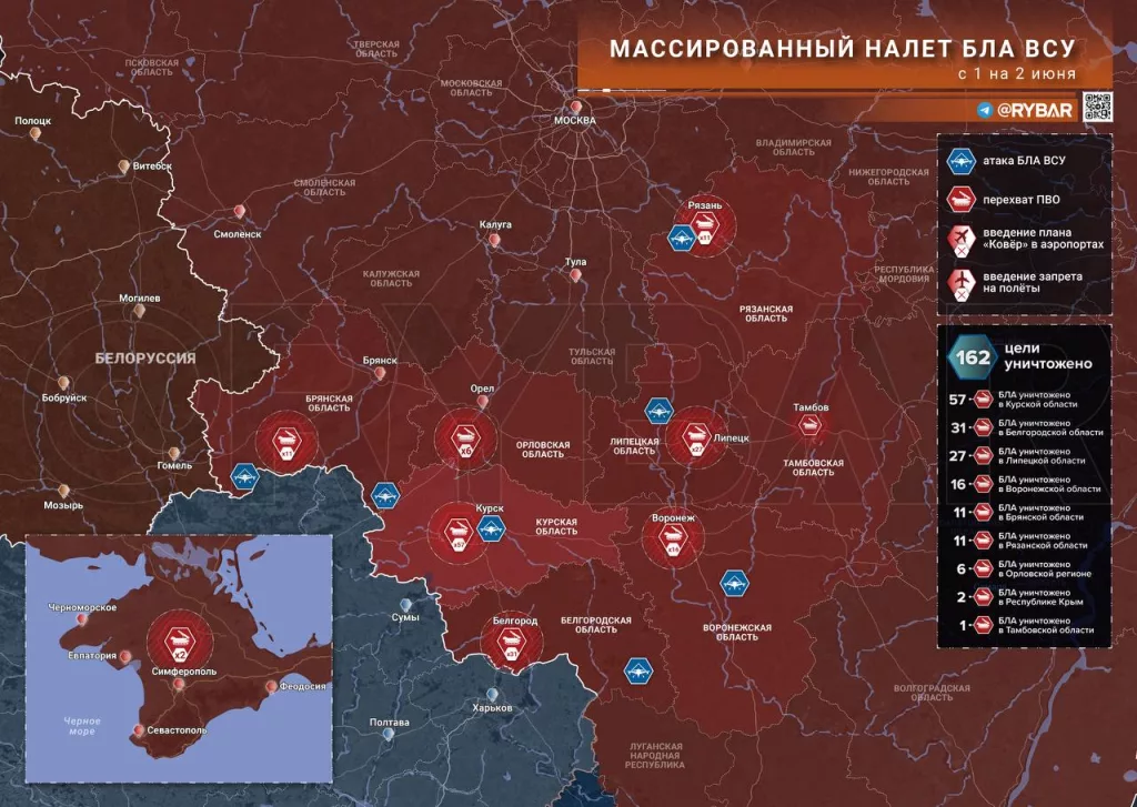 Ночной налёт: новая атака ВСУ на территорию России