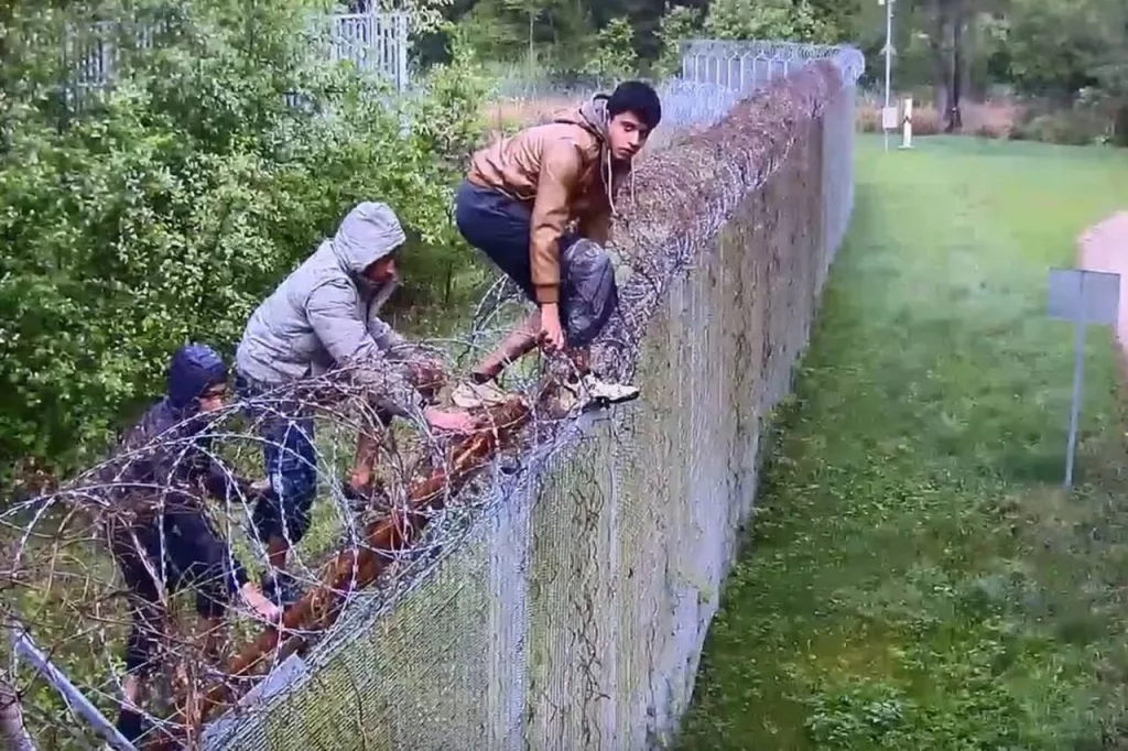 Около 500 мигрантов пытались нелегально прорваться из Белоруссии в ЕС